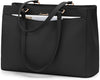 15.6" Waterproof Leather Tote Handbag – Professional Briefcase & Large Shopper Bag