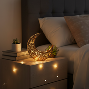 Ramadan Moon Light Table Centrepiece – 30 Warm White LED Battery Operated Decoration with Timer