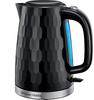 Russell Hobbs Honeycomb 1.7L Cordless Kettle – Fast Boil 3KW, Black, Perfect Pour
