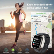 Smart Fitness Watch 1.69" – Heart Rate, Sleep & Step Tracker, IP68 Waterproof