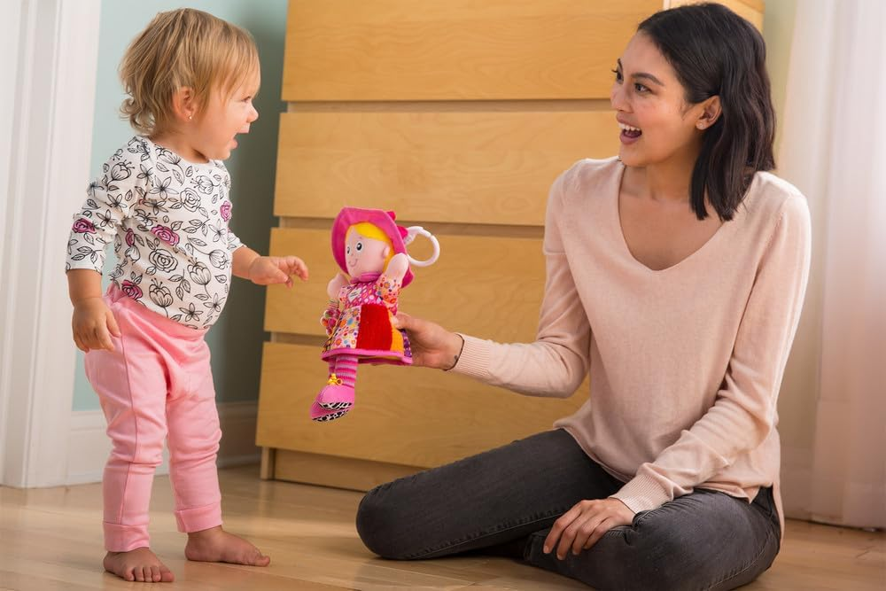 LAMAZE My Friend Emily – Clip-On Sensory Pram Toy for Newborns 0–6 Months