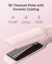 Infrared Ionic Hair Straightener – 1.75” Ceramic Flat Iron with Vibration & LCD Control