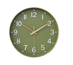 12-Inch Silent Wall Clock – Non-Ticking, Easy Read for Living Room, Bedroom & Kitchen