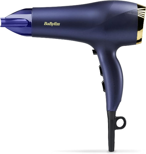 Midnight Luxe Hair Dryer 2300W – Powerful Ionic, Fast Drying, Frizz-Control, 3 Heat & 2 Speed
