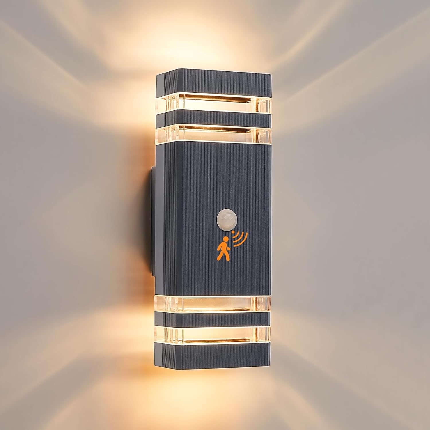 dual light outdoor LED wall lamp

