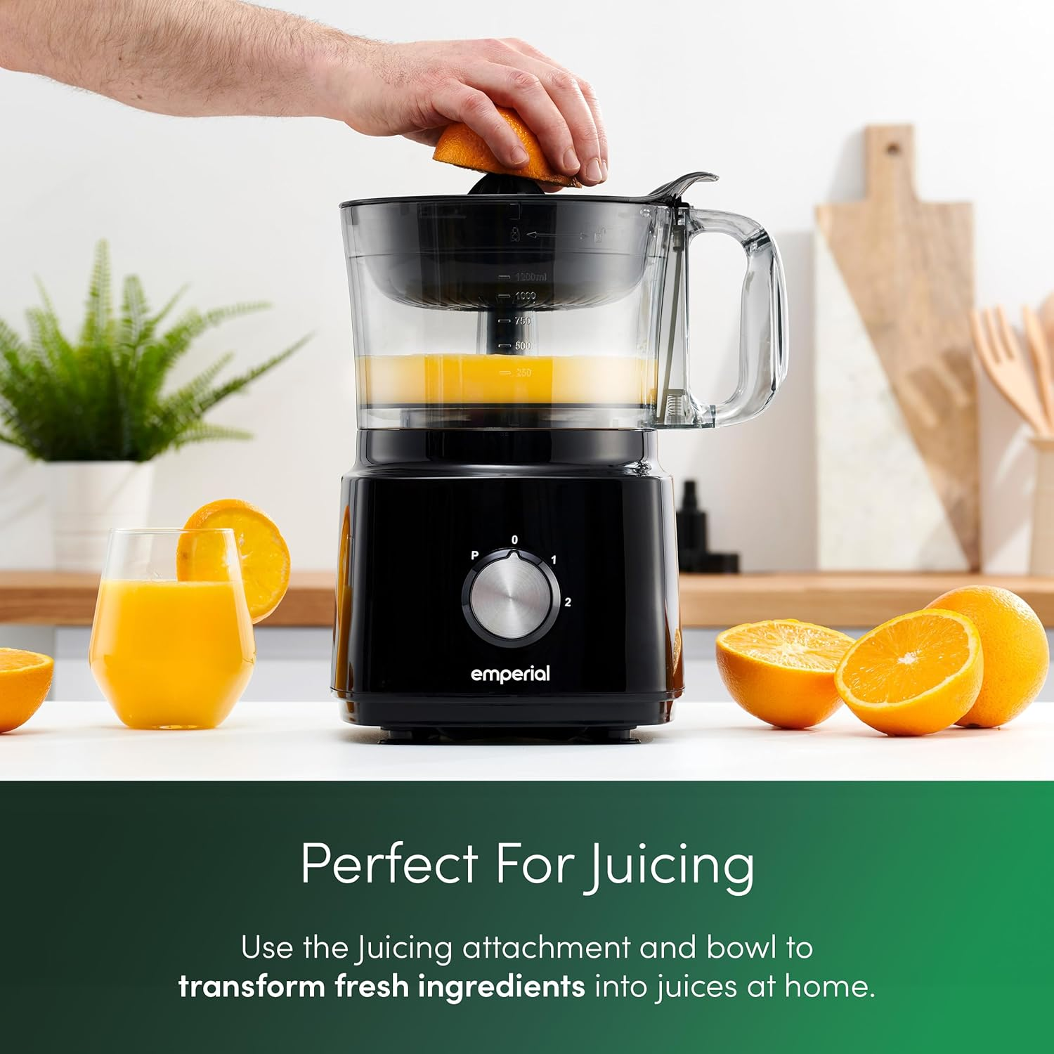 Emperial 8-in-1 Food Processor & Blender – 2L Bowl, 1.8L Jug, Juicer, Slicer & More