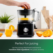 Emperial 8-in-1 Food Processor & Blender – 2L Bowl, 1.8L Jug, Juicer, Slicer & More