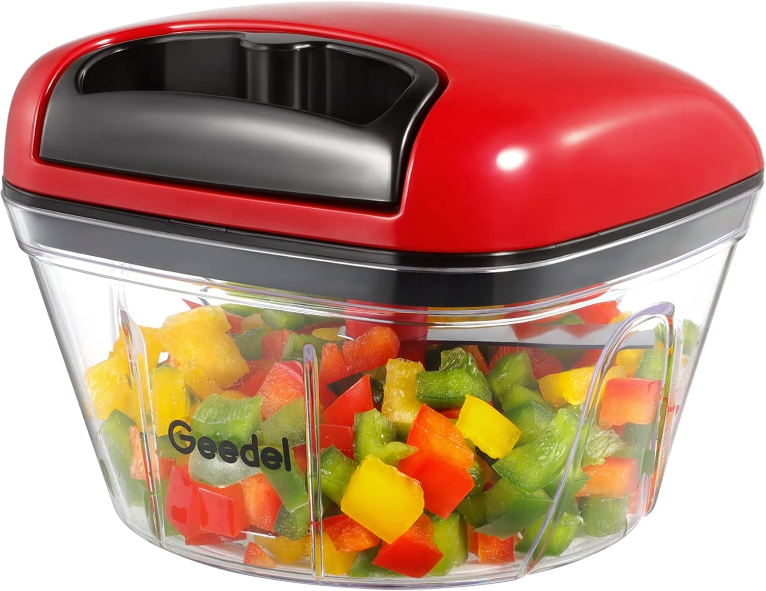 Manual Pull String Food Chopper – 500ml Hand Onion Dicer for Vegetables & Fruits