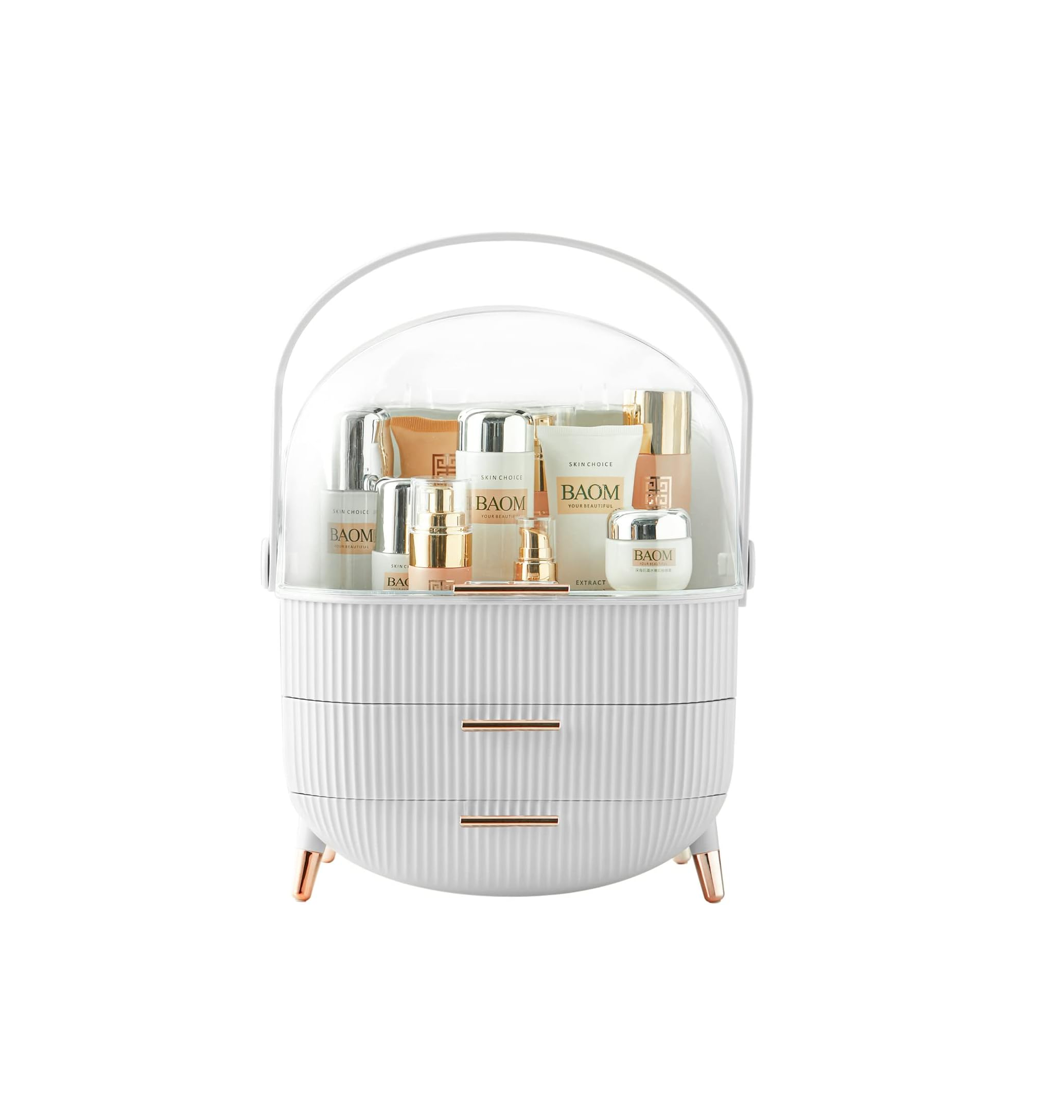 3-Layer Cosmetic Makeup Organizer Box – Vanity Beauty Storage Holder for Skincare & Accessories