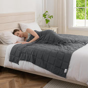 Good Nite 8kg Weighted Blanket – Grey Heavy Blanket for Adults, Improves Sleep, 150x200cm
