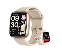 Smart Watch 44mm – Alexa Built-in, Calls, Heart Rate & SpO₂, IP68 Waterproof, 1.83