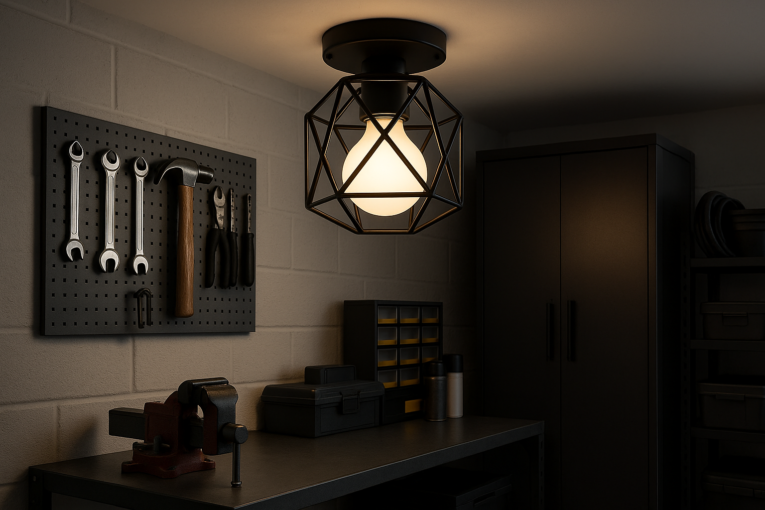 Industrial Black Vintage Style Semi Flush Mount Ceiling Light – vintage lighting for homes | E27 Fixture UK