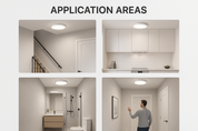 Motion Sensor 50W LED Ceiling Light IP44 Waterproof PIR Indoor Lamp