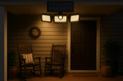 Outdoor Solar Lights, 74LED Ultra-Bright Motion Sensor Outdoor Lights, 3 Lighting Modes, 270° Wide-Angle Illumination, 3-Sided Solar Security Flood Lights, Ideal for Garages, Yards, and Patios