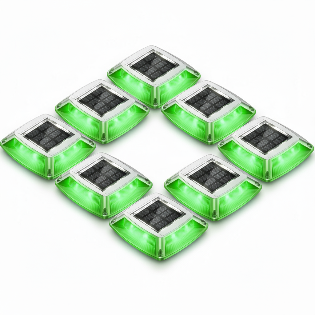LED Solar Deck Lights Outdoor Waterproof Garden Step & Pathway Lamps