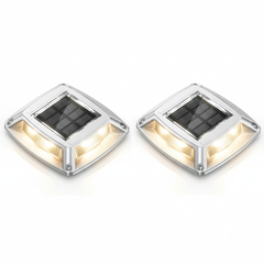 LED Solar Deck Lights Outdoor Waterproof Garden Step & Pathway Lamps