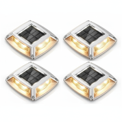 LED Solar Deck Lights Outdoor Waterproof Garden Step & Pathway Lamps