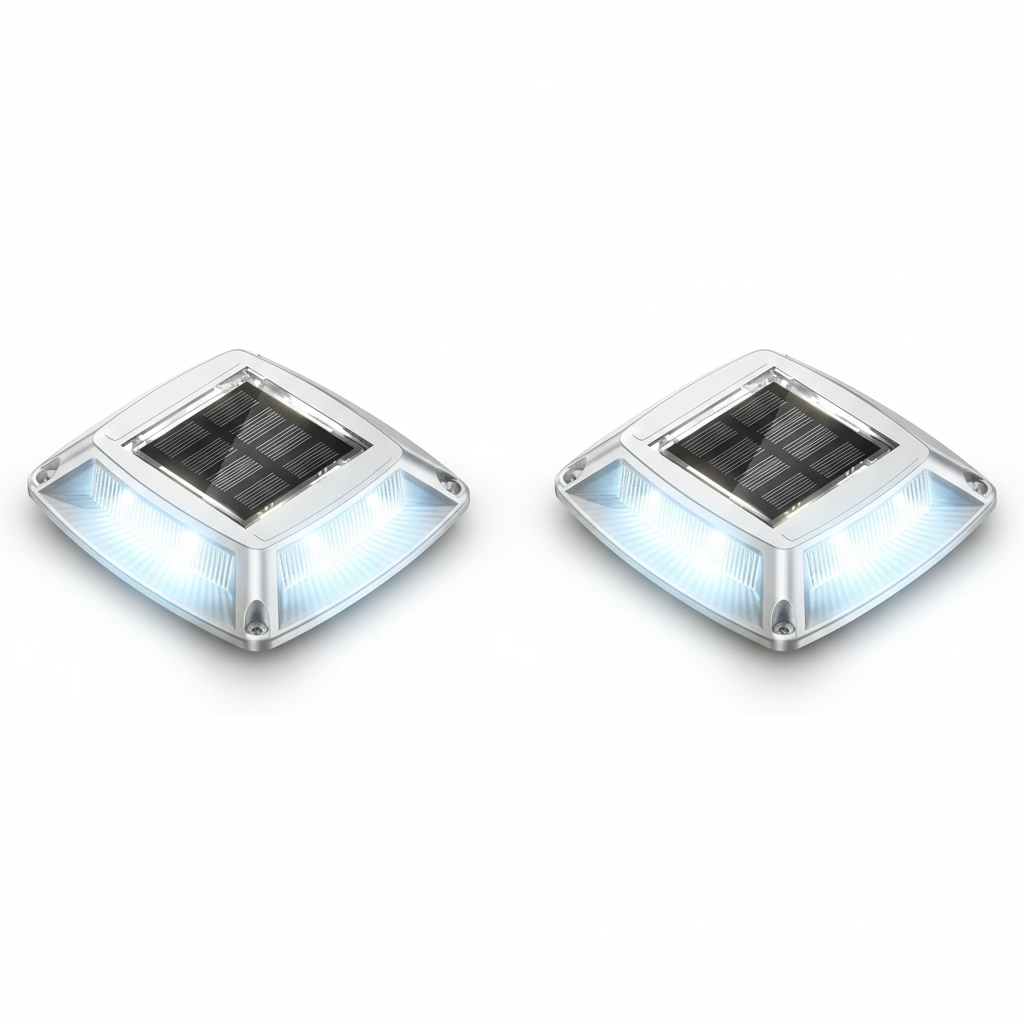 LED Solar Deck Lights Outdoor Waterproof Garden Step & Pathway Lamps