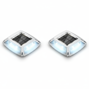 LED Solar Deck Lights Outdoor Waterproof Garden Step & Pathway Lamps