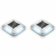 LED Solar Deck Lights Outdoor Waterproof Garden Step & Pathway Lamps