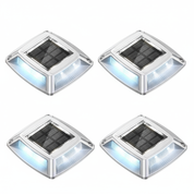LED Solar Deck Lights Outdoor Waterproof Garden Step & Pathway Lamps