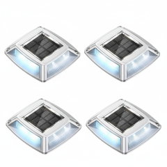 LED Solar Deck Lights Outdoor Waterproof Garden Step & Pathway Lamps
