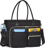 Women’s Laptop Tote Bag – 15.6" Work, Teacher & Nurse Briefcase with Insulated Pocket