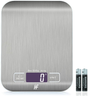 HomeFashion Digital Kitchen Scale 5kg/11lb – 1g Precision, Stainless Steel LCD