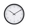 Classic 30cm Silent Wall Clock – Easy Read, Battery Operated, Round Black Design