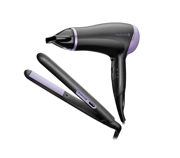 Hair Straightener & 2000W Hair Dryer Gift Set – Slim Ceramic Styler with Concentrator