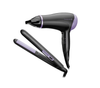 Hair Straightener & 2000W Hair Dryer Gift Set – Slim Ceramic Styler with Concentrator
