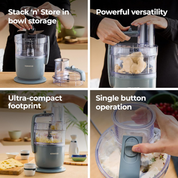 Kenwood MultiPro Go Food Processor – 650W, 1.3L Bowl, Chop, Slice & Grate, Grey
