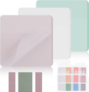 540 Sheets Transparent Sticky Notes, Pastel Clear Removable Tabs for Study & Work