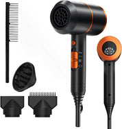 Hair Dryer UK Edition – High-Performance Ionic, 3 Heat & 2 Speed, Cool Shot, Diffuser & 2 Nozzles