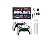 Upgraded Retro Game Console – 21,000+ Games, Dual Controllers, HDMI, 2-Player TV System