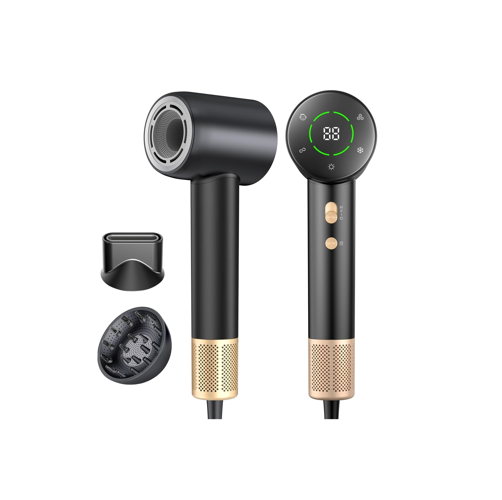 Professional 110,000 RPM Ionic Hair Dryer – Fast, Quiet & Lightweight Blow Dryer