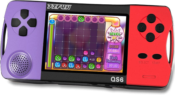 16-Bit Handheld Game Console – 216 Retro Games, 3.2" IPS Screen, Rechargeable for Kids