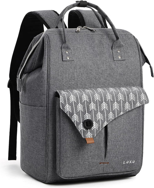 Laptop Rucksack 15.6" – Computer Backpack for School, Travel, Business, College, Grey
