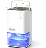 EasyAcc 1200ml Mini Electric Dehumidifier – Ultra Quiet, Auto Shut-Off, 7-Color LED