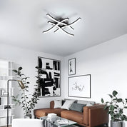 LED Ceiling Light 36W, Stylish Curved Design with 4 LED Boards, Cool White 6500K – Modern Ceiling Lamp for Living Room, Bedroom, Kitchen