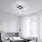 LED Ceiling Light 36W, Stylish Curved Design with 4 LED Boards, Cool White 6500K – Modern Ceiling Lamp for Living Room, Bedroom, Kitchen