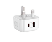 20W USB-C & A Dual Port Charger Adapter – Compact and Reliable Power Solution for String Lights, LED Displays, and USB Devices