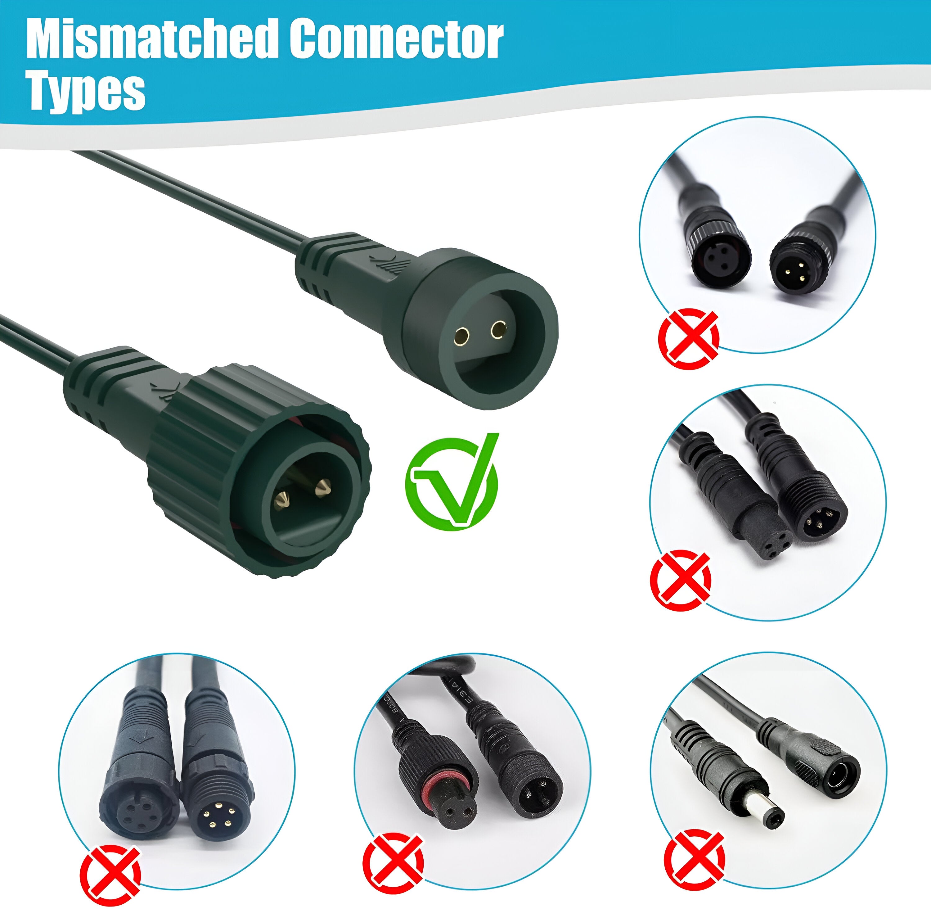 5m 2 Pin Festoon Extension Cable