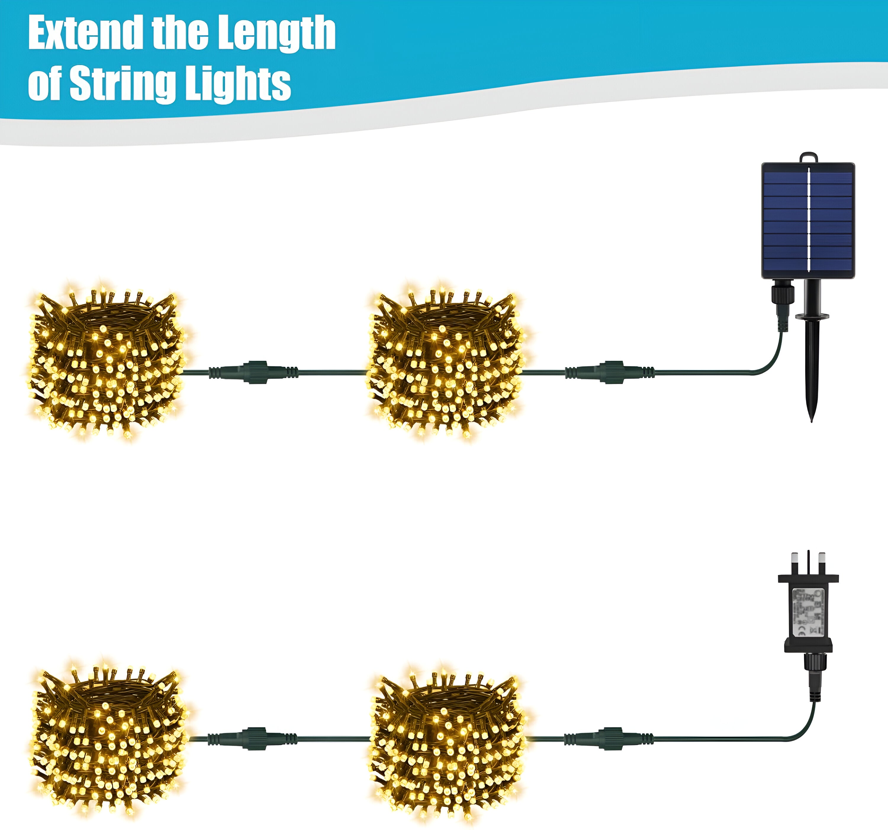 5m 2 Pin Festoon Extension Cable