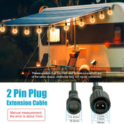 5m 2 Pin Festoon Extension Cable