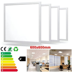 4-Pack 48W LED Panel Light 600x600mm, Cool White 6500K - High-Efficiency Illumination for Commercial and Residential Spaces