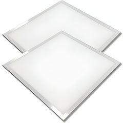 2-Pack 48W LED Panel Lights, 600x600mm - Energy-Saving Cool White 6500K for Versatile Lighting Solutions