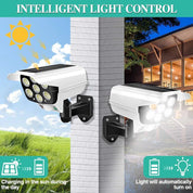 77 LED Black Solar PIR Motion Sensor Wall Light Outdoor Garden Security Lamp
