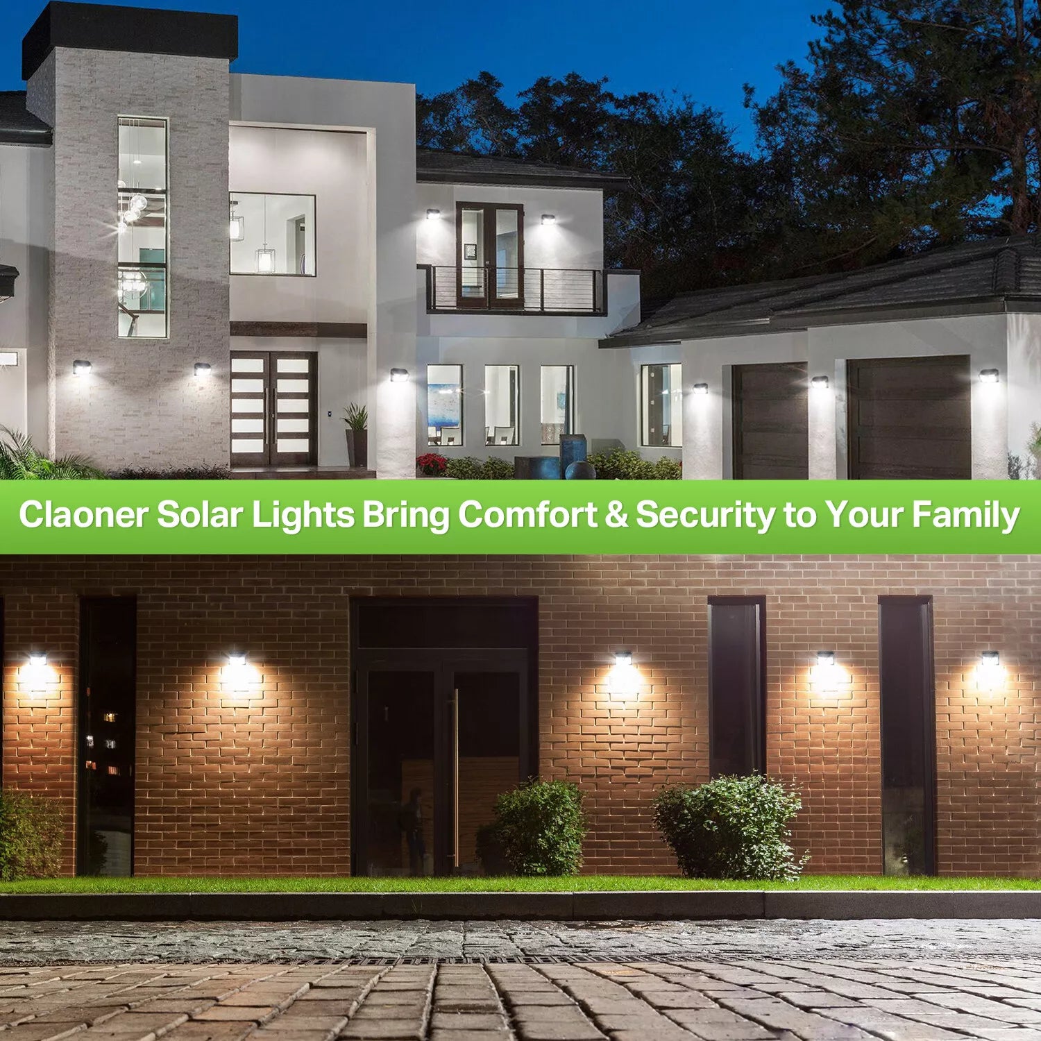 126 LED Solar Motion Sensor Wall Light Cold White Outdoor Security Lamp