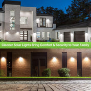 126 LED Solar Motion Sensor Wall Light Cold White Outdoor Security Lamp